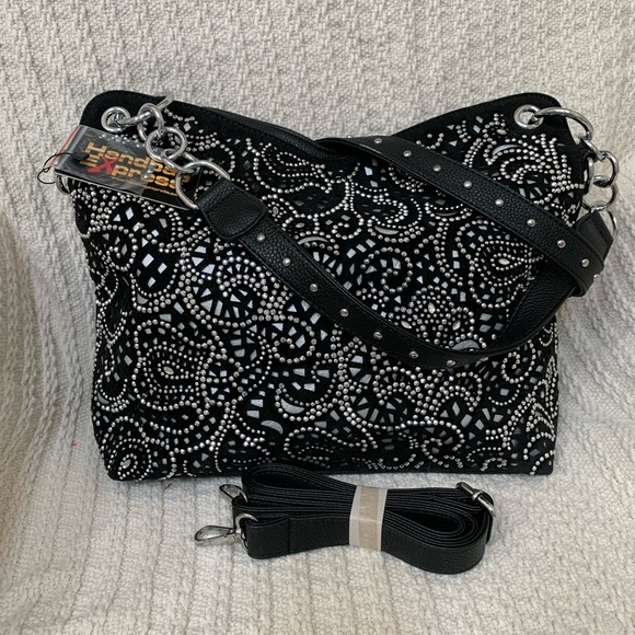 Sparkling Rhinestone Hobo Handbag - Picture 2 of 5